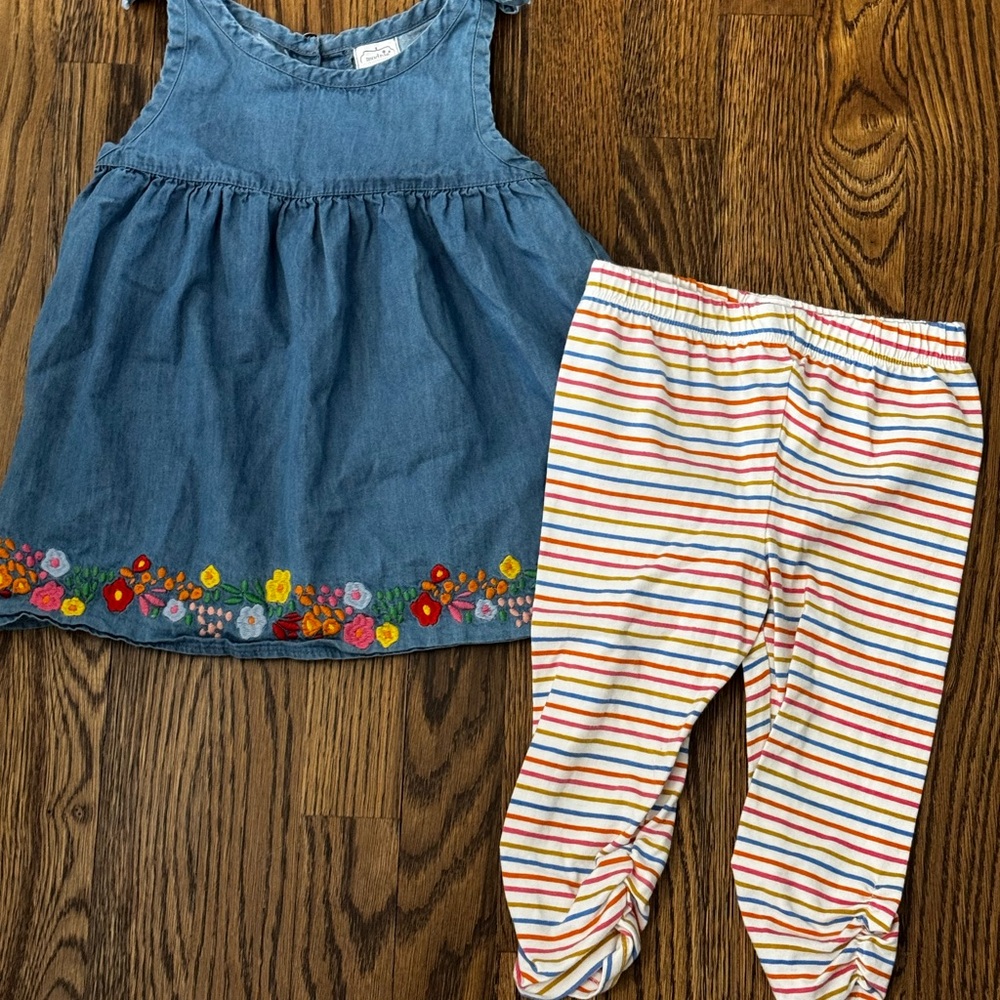 Mud Pie Blue Denim Fabric